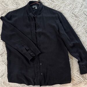 Giorgio Armani Classic Black Button Down Shirt